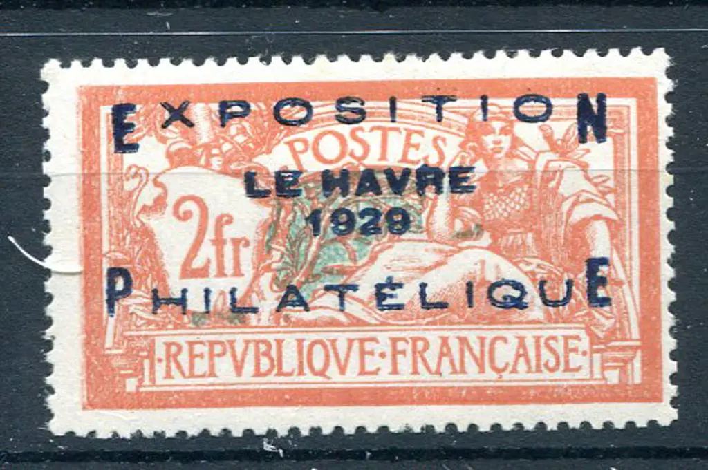 1929 "EXPOSITION PHILATELIQUE LE HAVRE 1929" ovpt. ... Image 1++