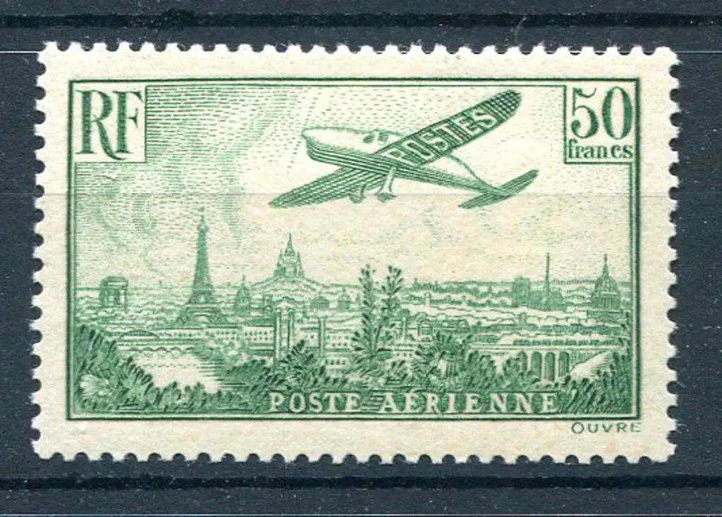 1936 50f green Airmail. Fine & fresh MLH. SG 540, ... Image 1++