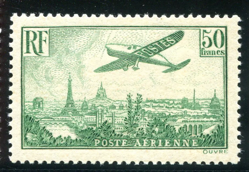 1936 50f green Airmail. Fine & fresh MLH. SG 540, ... Image 1++