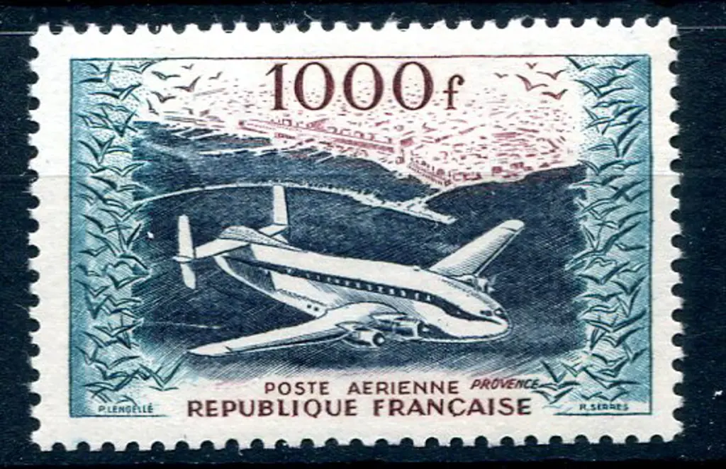 1954 1000f Airmail. Fine MUH. SG 1197, Cat. £180 ... Image 1++