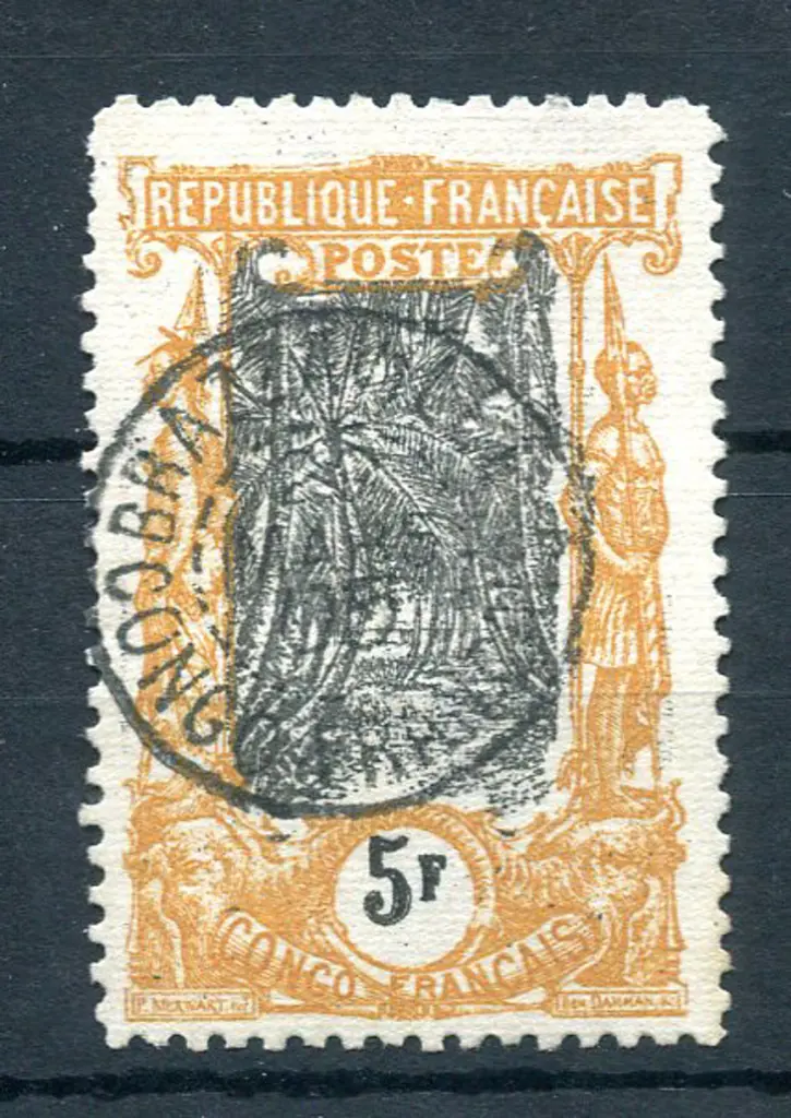 French Congo 1900/04 5f ochre & black. Fine used ... Image 1++