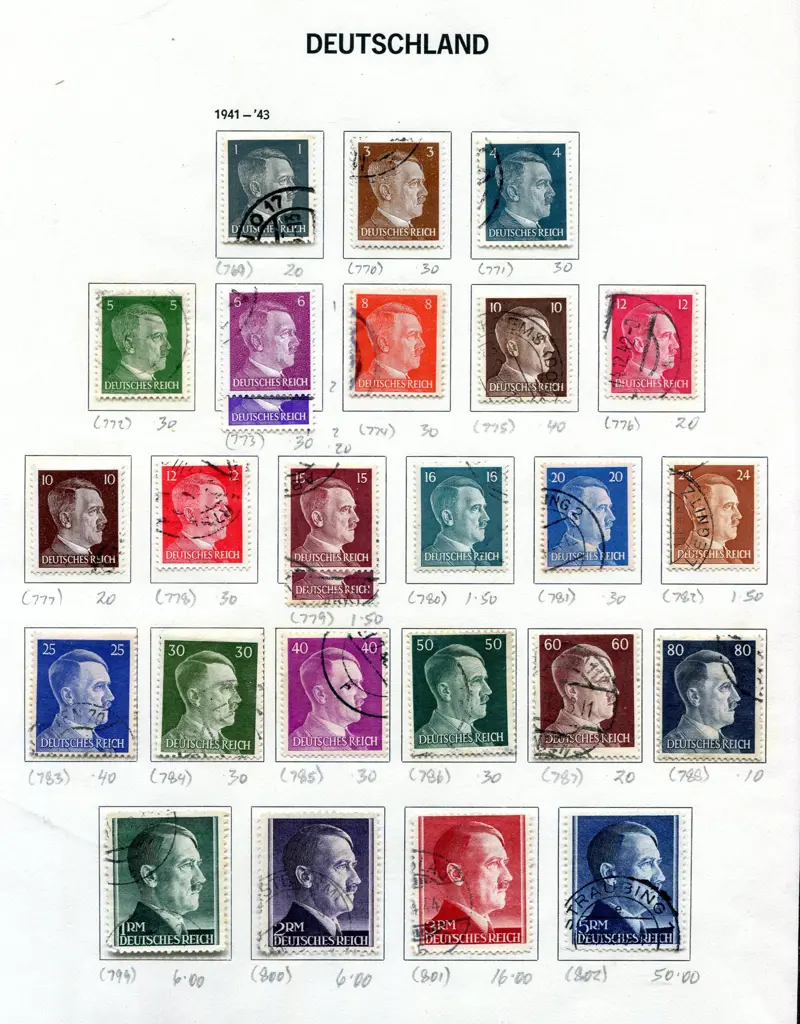1941 Hitler defins to 5RM, the latter with clear ... Image 1++