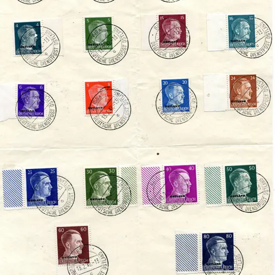 1941 Hitler defins to 5RM, the latter with clear ...