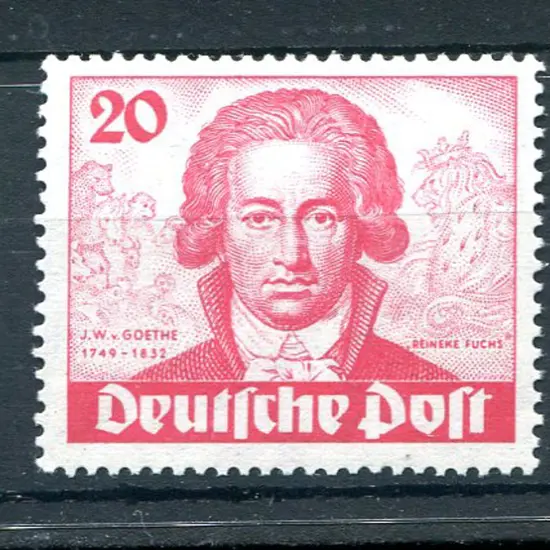 Germany - Berlin 1949 Goethe set of 3. Fresh MUH. ...