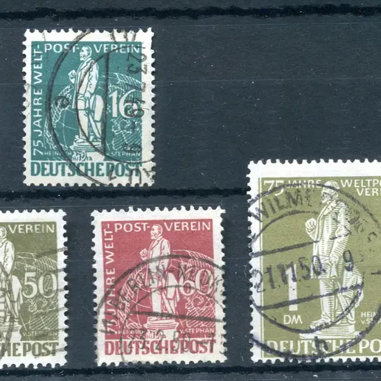 1949 UPU set of 7. Fine used, the 1dm centred low. ...