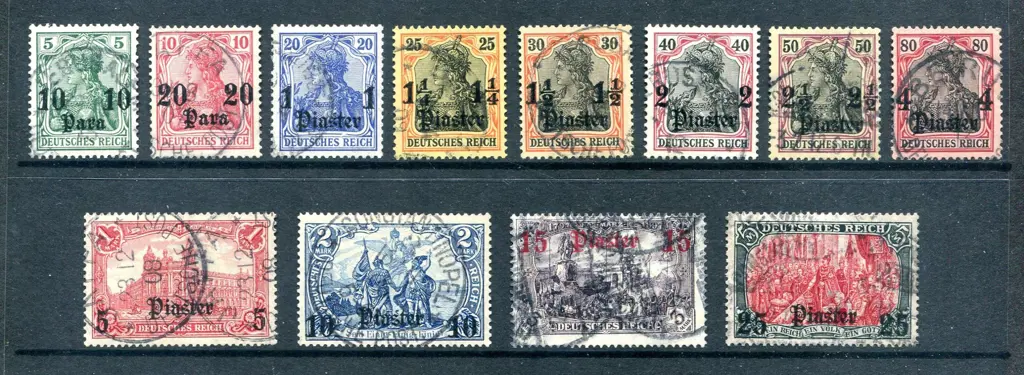 1905/12 Germania & Pictorials wmkd set with vals ... Image 1++