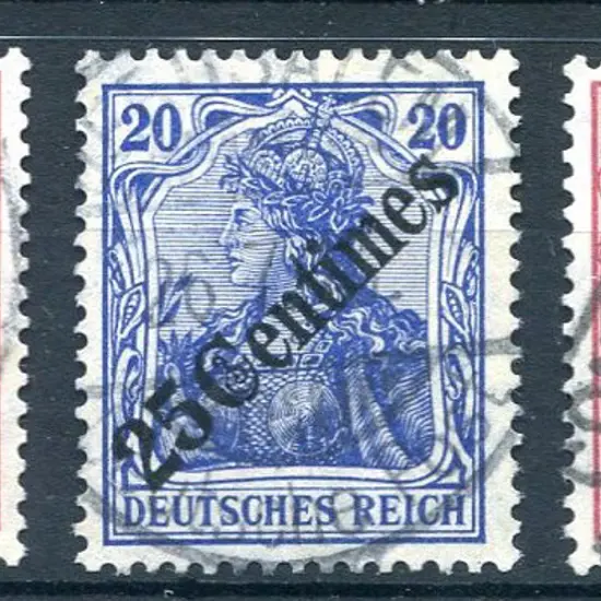 1906 French currency set of 5 to 100¢ on Germania ...