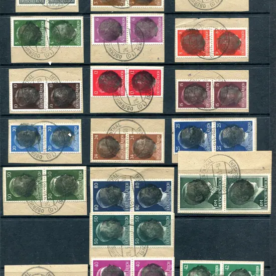 Germany-Saxony 1945 "blackout" of Hitler head set ...