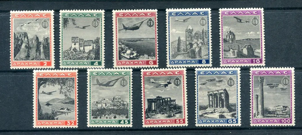 1940 4th Anniv of Greek Youth Organisation air set ... Image 1++
