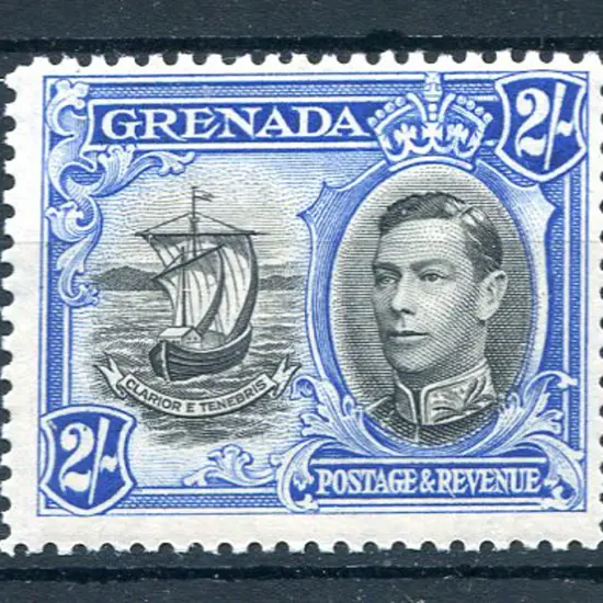 1938/50 2/- Clarior E Tenebris with "line on sail" ...
