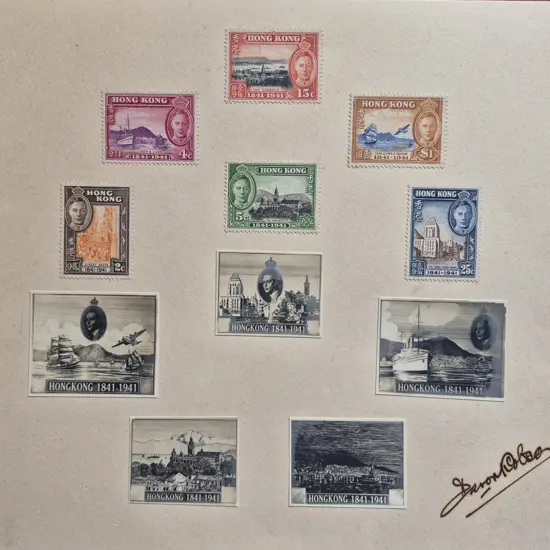 1941 Centenary set of 6 mounted in embossed folder ...