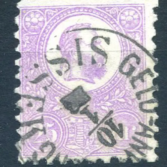 Hungary 1871 10k mauve. F/U centred low left with ...