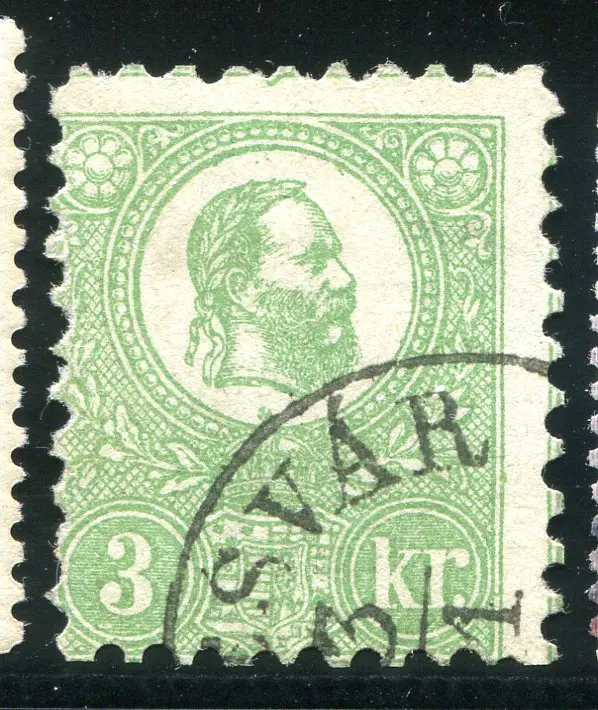 1871 3k yellow-green. F/U, centred low left. Crisp ... Image 1++