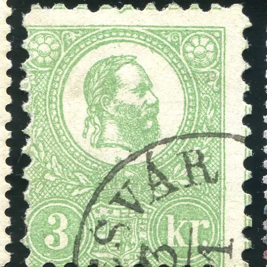 1871 3k yellow-green. F/U, centred low left. Crisp ...