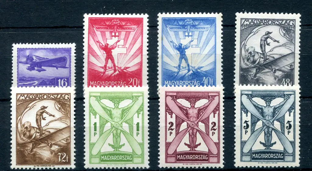 1933 Airmails (excl 10f). MUH with bright fresh ... Image 1++