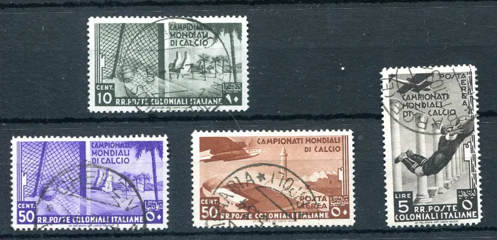 Italian Colonies 1934 10 & 50¢, Airmail 50¢ & 5l ... Image 1++