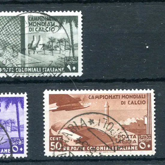 Italian Colonies 1934 10 & 50¢, Airmail 50¢ & 5l ...