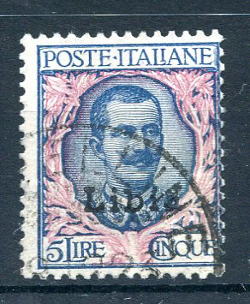 Italian Colonies - Libya 1912/22 ovpt on Italy 5l ... Image 1++