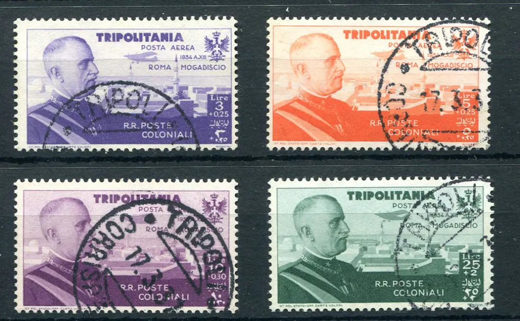 1934 Rome to Mogadiscio Flight with 4 top vals all ... Image 1++