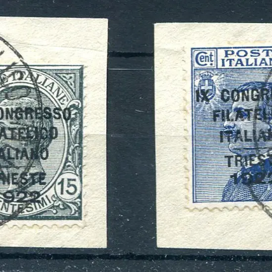 1922 Ninth Italian Philatelic Congress ovptd set  ...