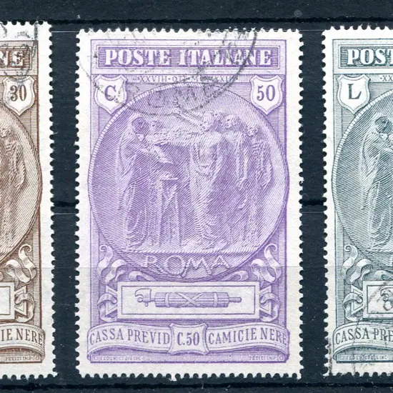 1923 Black Shirt Fund set of 3. F/U. Sassone ...