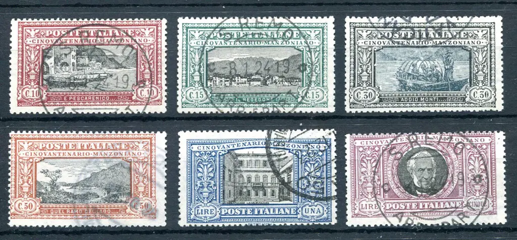 1923 Mazoni set of 6. Fine used with neat San Remo ... Image 1++