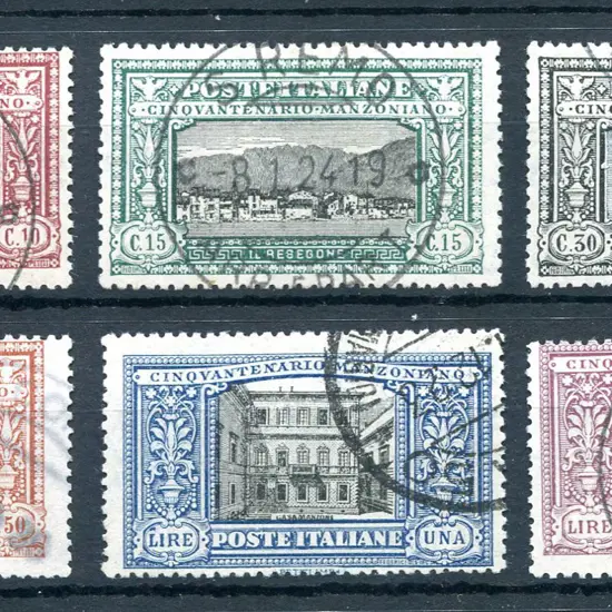 1923 Mazoni set of 6. Fine used with neat San Remo ...