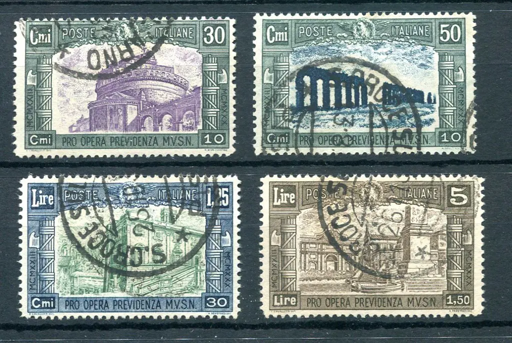 1930 Third National Defence issue. F/U set of 4. ... Image 1++