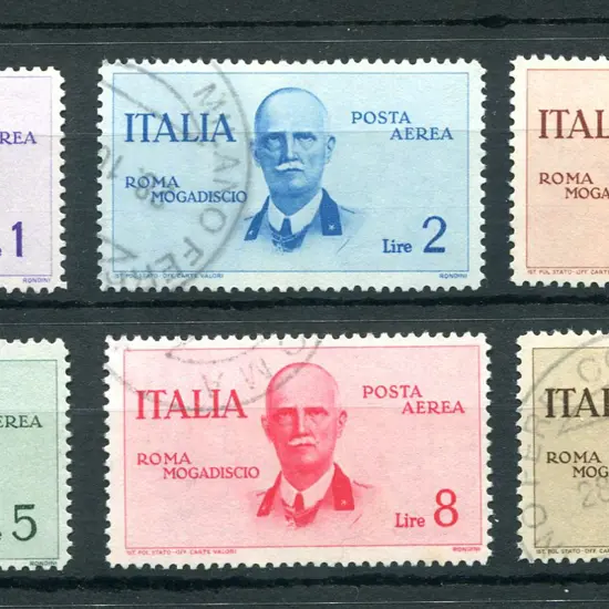 1934 Rome to Mogadishu Flight airs F/U set of 6. ...
