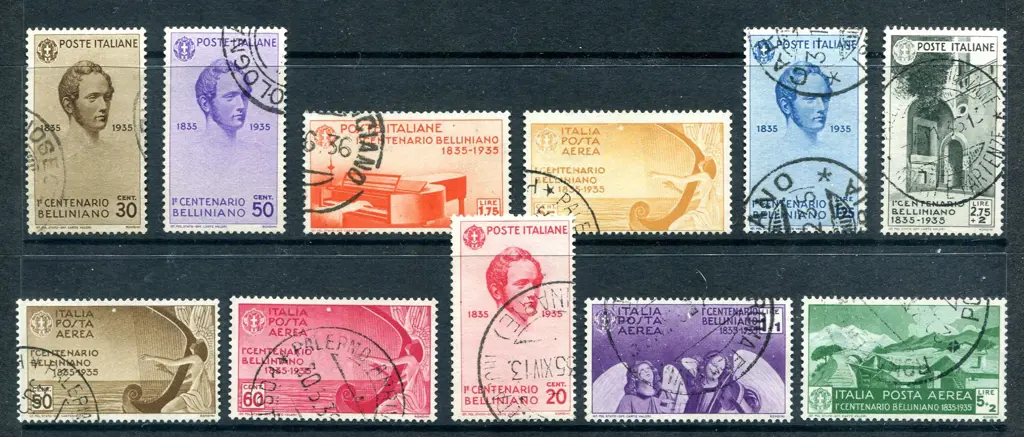 1935 Bellini set of 11 Postage & Airmails. F/U & a ... Image 1++