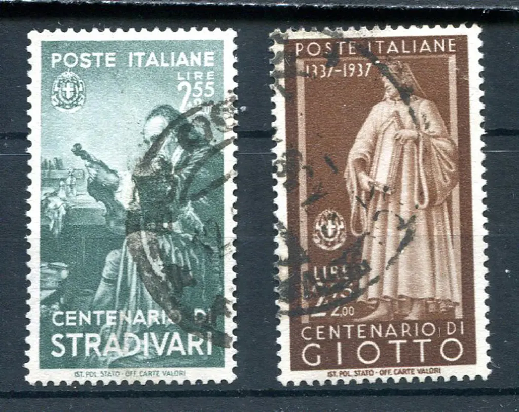 1937 2l55 Stradivari & 2l75 Giotto pair. F/U. SG ... Image 1++