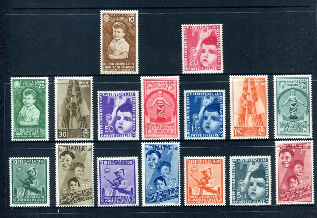 1937 Child Welfare set of 16. Fine MLH. SG ... Image 1++