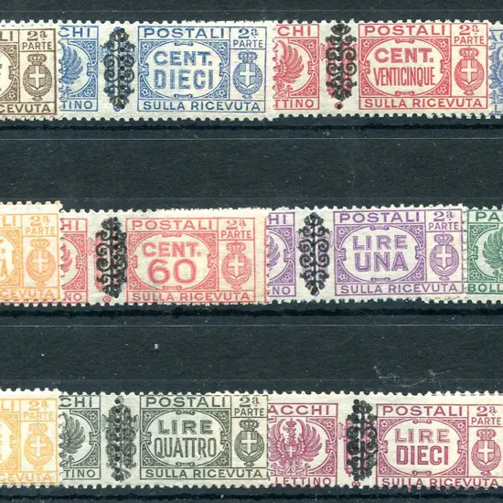 1945 Parcel Post pairs with vertical pattern on ...