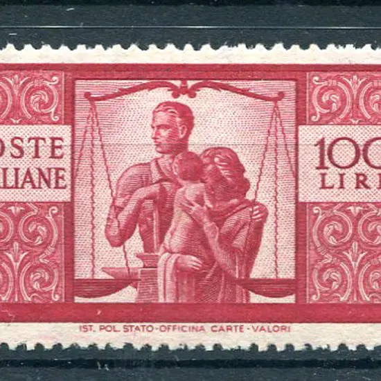 1945/48 100l carmine. Fine MUH. SG 669, Cat. £600 ...