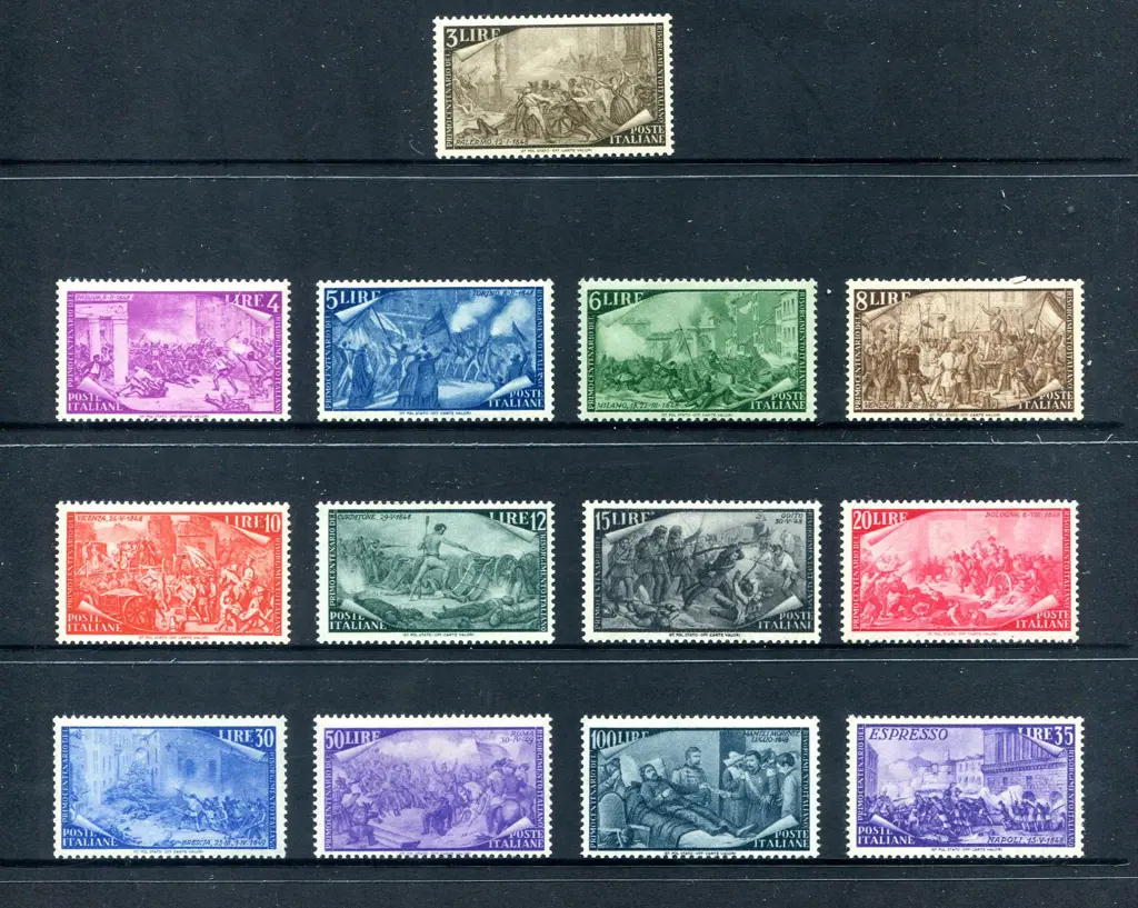 1948 Revolution Cent complete set of 13. MUH. SG ... Image 1++