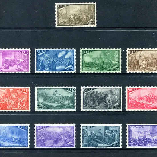1948 Revolution Cent complete set of 13. MUH. SG ...