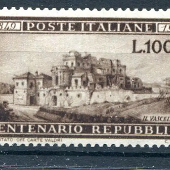 1949 100l brown Ronan Republic Cent. Fresh MUH. SG ...
