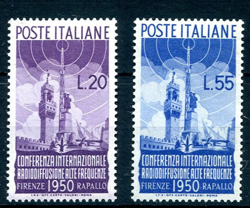 1950 Radio Conference pair. Fresh MUH. SG 749/50, ... Image 1++