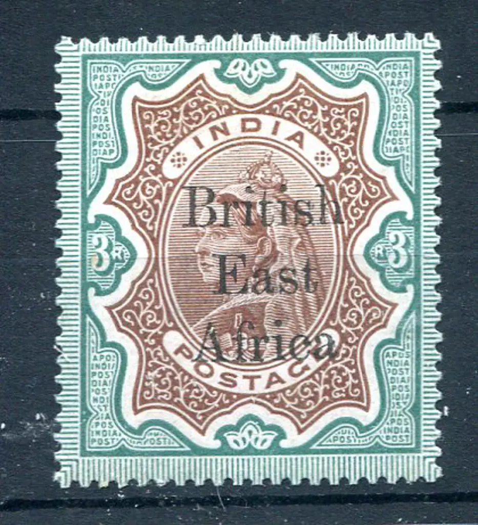 1895/98 British East Africa ovpt on India 3r. ... Image 1++