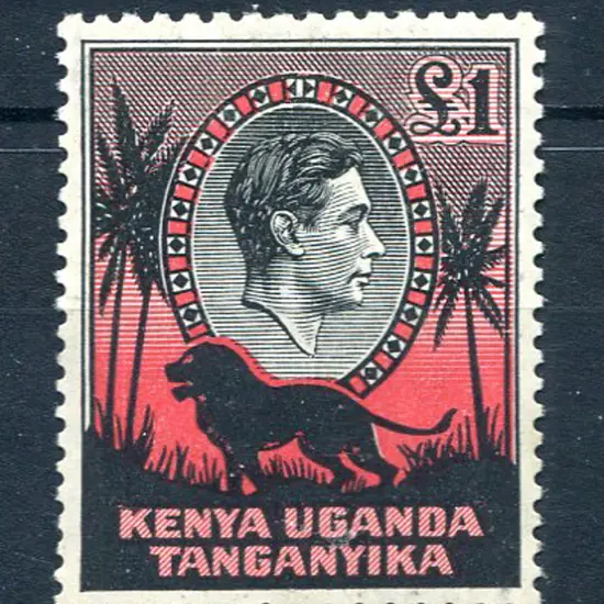1938/54 £1 KGVI perf. 11¾x13. Fresh MLH. SG 150, ...