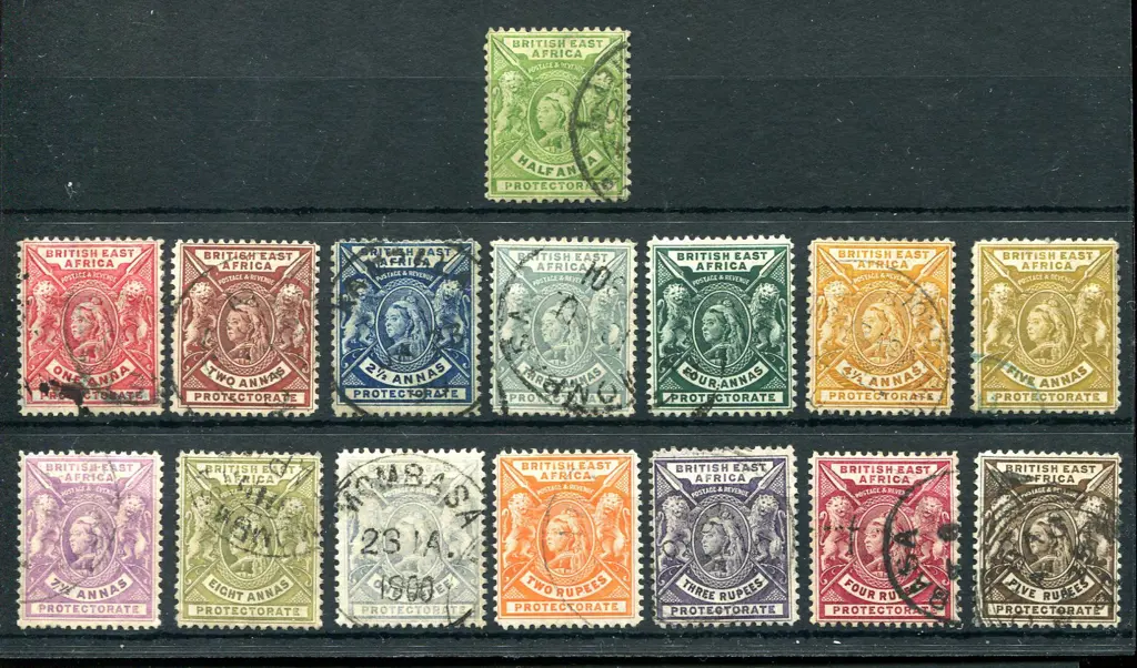 KUT-British East Africa 1896/1901 QV defins set of ... Image 1++