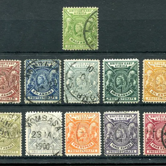 KUT-British East Africa 1896/1901 QV defins set of ...