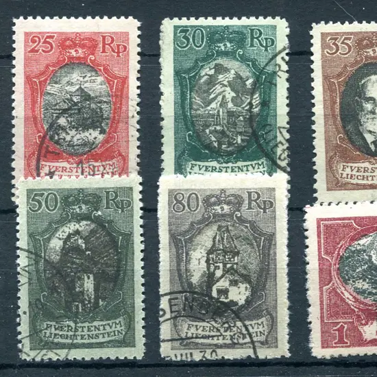 1921 Bicoloured Pictorials set of 8. F/U with neat ...