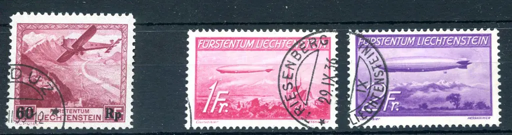 1935 60rp surcharge on 1f Airmail plus 1936 ... Image 1++