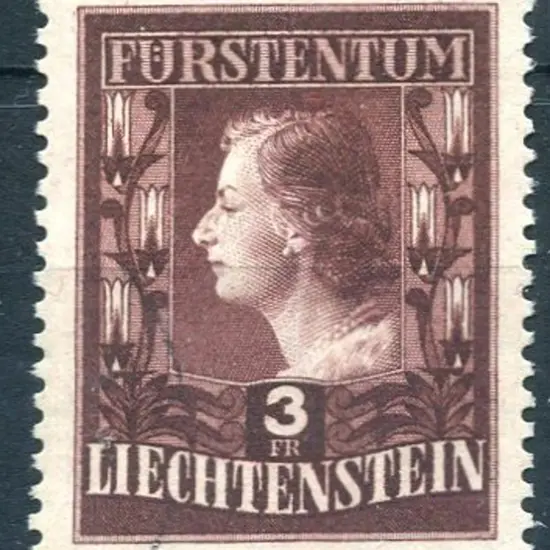 1951/52 3f lake-brown Princess. F/U. SG 303B, Cat. ...