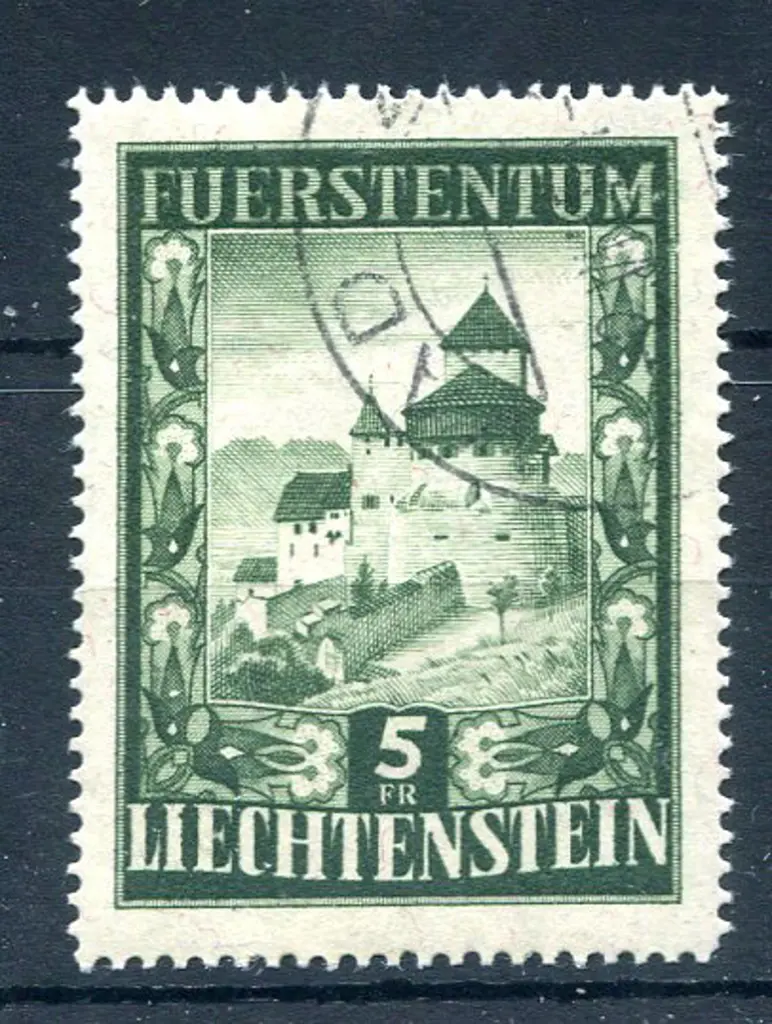 1951/52 5f Vaduz Castle. F/U. SG 304, Cat. £325 ... Image 1++