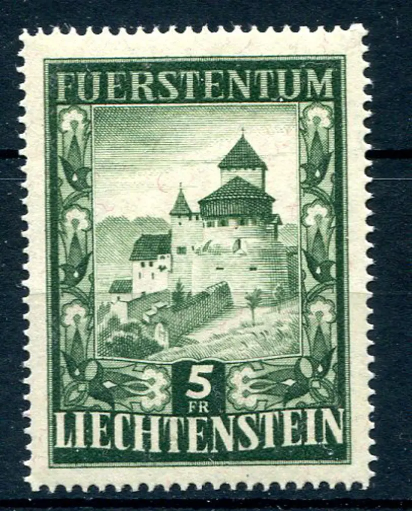 1951/52 5f Vaduz Castle. Fine MVLH. SG 304, Cat. ... Image 1++