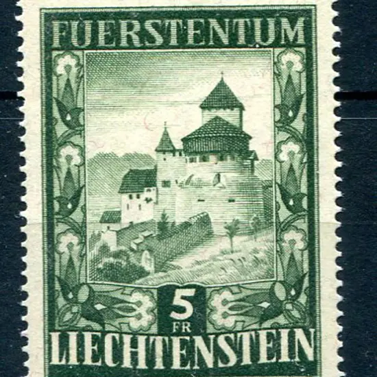 1951/52 5f Vaduz Castle. Fine MVLH. SG 304, Cat. ...