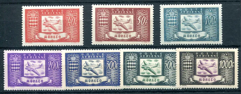 1946/49 Airmail set of 7. Fine MUH. SG 323/26c, ... Image 1++