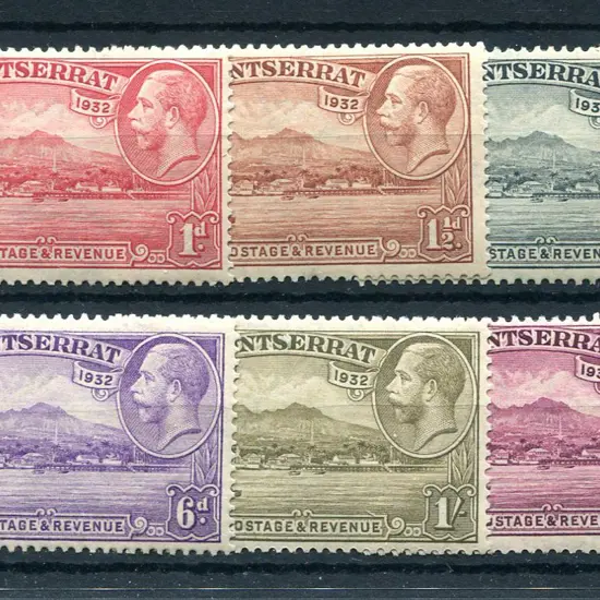 Montserrat 1932 Tercentenary set of 10. MVLH. SG ...